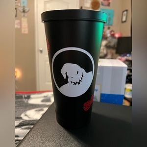 Handmade Nightmare Before Christmas Tumbler. Includes stainless steel straw.